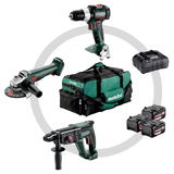 METABO COMBO SET 3.1 18 V akkumulátoros gépcsomag (3 x 5.2 Ah Li-Power akkuval, nagy szerszámtáskával)