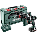 METABO COMBO SET 2.4.8 18 V szénkefe nélküli akkumulátoros gépcsomag (2 x 5.2 Ah Li-Power akkuval, metaBOX kofferben)