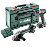 METABO COMBO SET 2.6.5 18 V szénkefe nélküli akkumulátoros gépcsomag (1 x 2.0 Ah és 1 x 4.0 Ah Li-Power akkuval, metaBOX kofferben)