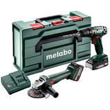 METABO COMBO SET 2.6.6 18 V akkumulátoros gépcsomag (1 x 2.0 Ah és 1 x 4.0 Ah Li-Power akkuval, metaBOX kofferben)