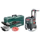 METABO RSEV 19-125 RT renovációs csiszoló + ASR 35 L ACP porszívó (műanyag hordtáskával)