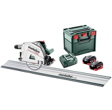 METABO KT 18 LTX 66 BL SET szénkefe nélkül akkumulátoros merülőfűrész (2 x 8.0 Ah LiHD akkuval, metaBOX kofferben) + FS 160 vezetősín