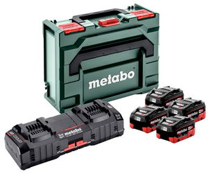 METABO 18 V-os akku csomag (4 x 8.0 Ah LiHD akku, duplatöltő, metaBOX kofferben) termék fő termékképe