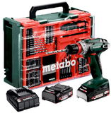 METABO BS 18 QUICK SET akkumulátoros fúró-csavarozó (2 x 2.0 Ah Li-Power akkuval, műanyag hordtáskában) + mobil műhely