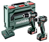 METABO COMBO SET 2.7.3 12 V BL szénkefe nélküli akkumulátoros gépcsomag (2 x 2.0 Ah Li-Power akkuval, metaBOX kofferben)