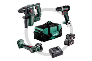 METABO COMBO SET 3.1.1 18 V akkumulátoros gépcsomag (2 x 4.0 Ah Li-Power akkuval, kis szerszámtáskával) termék fő termékképe