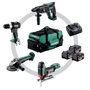 METABO COMBO SET 4.3 18 V akkumulátoros gépcsomag (3 x 4.0 Ah Li-Power akkuval, nagy szerszámtáskával) termék fő termékképe