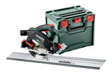 METABO KS 18 LTX 57 BL akkumulátoros kézi körfűrész (akku és töltő nélkül, metaBOX kofferben) + FS 160 vezetősín