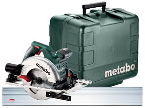 METABO KS 55 FS SET kézi körfűrész (műanyag hordtáskában) + 1500 mm-es vezetősín termék fő termékképe