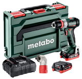 METABO POWERMAXX BS 12 BL Q PRO akkumulátoros fúró-csavarozó (2 x 4.0 Ah LiHD akkuval, metaBOX kofferben)