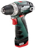 METABO POWERMAXX BS BASIC akkumulátoros fúró-csavarozó (2 x 2.0 Ah Li-Power akkuval, műanyag hordtáskában)