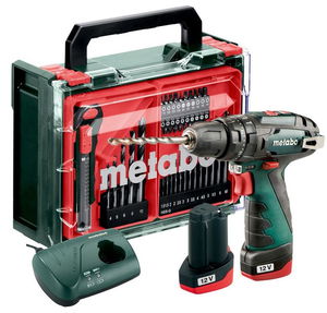 METABO POWERMAXX SB BASIC akkumulátoros ütvefúró-csavarozó (2 x 2.0 Ah Li-Power akkuval, műanyag hordtáskában) + mobil műhely termék fő termékképe