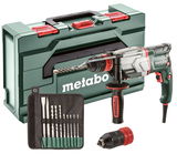 METABO UHE 2660-2 Quick SET SDS-plus multikalapács (metaBOX kofferben) + SDS-plus fúró-vésőkészlet (10 részes)