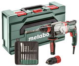 METABO UHEV 2860-2 Quick SET SDS-plus multikalapács (metaBOX kofferben) + SDS-plus fúró-vésőkészlet (10 részes)