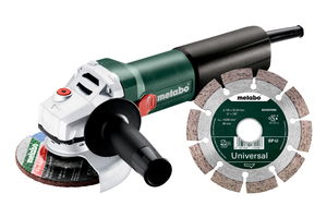 METABO WQ 1100-125 SET sarokcsiszoló (kartonban) + gyémánt vágótárcsa termék fő termékképe