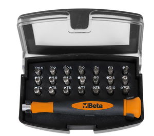 Beta Easy 1256/C21-1 BETA EASY 21 darabos csavarhúzó készlet mágneses betéttartóval, zsebben hordható tokban termék fő termékképe