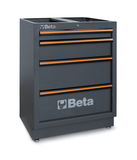 Beta C45PRO M4 4 fiókos rögzített modul a C45PRO műhelyberendezés összeállításhoz