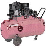 Demotech HU-8T 270 literes dugattyús kompresszor, 10209BER