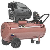 Demotech GG-5T 50 literes dugattyús kompresszor, 10205BER