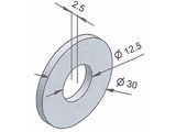 Távtartó betonmaró csillaghoz (D=30mm, d=12,5mm, s=2,5mm) 