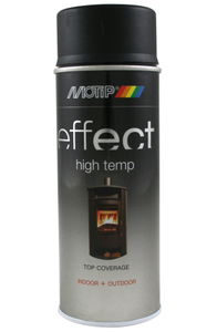 Motip DECO EFFECT 800 °C-ig hőálló festék spray, fekete, 400 ml termék fő termékképe