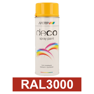 Motip DECO szintetikus festék spray, RAL3000, 400 ml termék fő termékképe