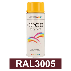 Motip DECO szintetikus festék spray, RAL3005, 400 ml termék fő termékképe