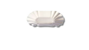 Papírtálca ovális KIS KRUMPLIS 10x17cm, 250db/csomag termék fő termékképe