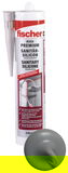 Fischer DSSA DG prémium szaniter szilikon (DE/EN), sötétszürke, 310 ml