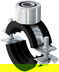 Fischer FRS Triple 15-19 M8 / M10 / 1/2" kétcsavaros csőbilincs hangszigetelő betéttel, 100 db/csomag