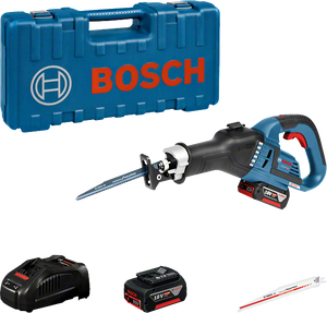 Bosch GSA 18V-32 akkus szablyafűrész (2 x 5.0 Ah Li-ion akkuval, kofferben) termék fő termékképe