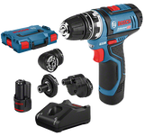 Bosch GSR 12V-15 FC Set akkus fúró-csavarozó (2 x 2.0 Ah Li-ion akkuval)