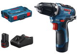 Bosch GSR 12V-35 akkus fúró-csavarozó (2 x 3.0 Ah Li-ion akkuval, L-BOXX-ban)