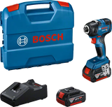 Bosch GDR 18V-200 akkus ütvecsavarozó (2 x 4.0 Ah Li-ion akkuval, L-Case kofferben)