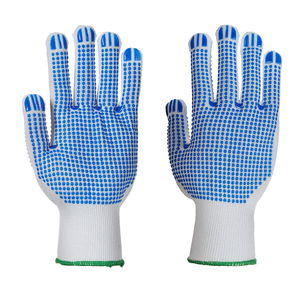 Portwest A113 - Polka Dot Plus kesztyű, fehér/kék termék fő termékképe