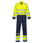 Portwest BIZ7 - Bizflame Work Hi-Vis antisztatikus lángálló overál, sárga/tengerészkék