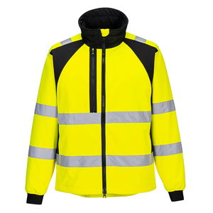 Portwest CD875 - WX2 Eco Hi-Vis Softshell (2L) jól láthatósági dzseki, sárga/fekete termék fő termékképe