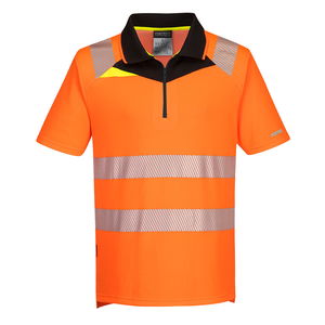 Portwest DX412 - DX4 Hi-Vis pólóing S/S, narancs/fekete termék fő termékképe