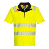 Portwest DX412 - DX4 Hi-Vis pólóing S/S, sárga/fekete