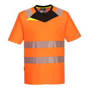 Portwest DX413 - DX4 Hi-Vis póló S/S, narancs/fekete termék fő termékképe