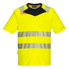 Portwest DX413 - DX4 Hi-Vis póló S/S, sárga/fekete