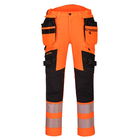 Portwest DX442 - DX4 Hi-Vis nadrág lezippzározható lengőzsebbel, narancs/fekete