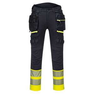 Portwest DX445 - DX4 Hi-Vis Class 1 Holster lengőzsebes nadrág, sárga/fekete termék fő termékképe