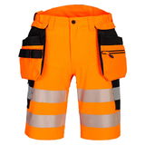 Portwest DX446 - DX4 Hi-Vis Holster rövidnadrág, narancs/fekete