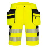 Portwest DX446 - DX4 Hi-Vis Holster rövidnadrág, sárga/fekete