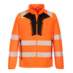 Portwest DX473 - DX4 Hi-Vis Hybrid Baffle kabát, narancs/fekete termék fő termékképe