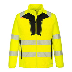 Portwest DX473 - DX4 Hi-Vis Hybrid Baffle kabát, sárga/fekete termék fő termékképe