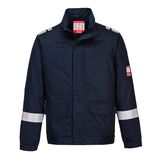 Portwest FR601 - Bizflame Plus Lightweight Stretch lángálló kabát, tengerészkék