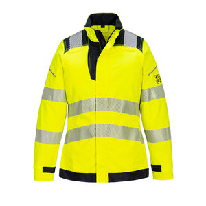 Portwest FR715 - PW3 FR Modaflame Hi-Vis női lángálló kabát, sárga/fekete termék fő termékképe