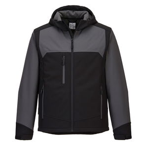 Portwest KX362 - KX3 kapucnis softshell dzseki, fekete/szürke termék fő termékképe